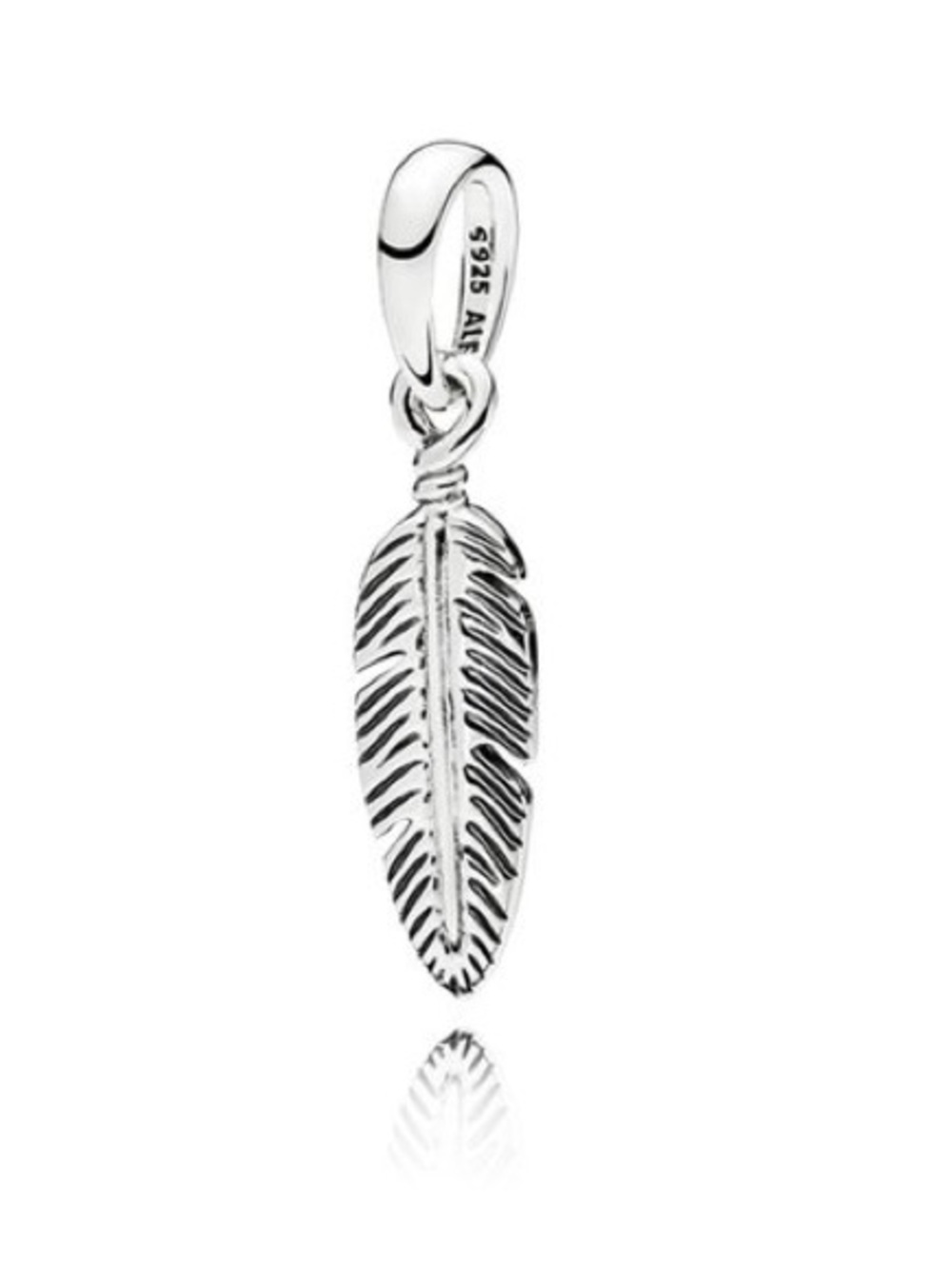 Pandora Sterling Silver Spiritual Feather Pendant 397216